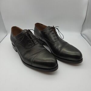 Carmina black cap-toe oxfords Size 10.5 UK 9.5